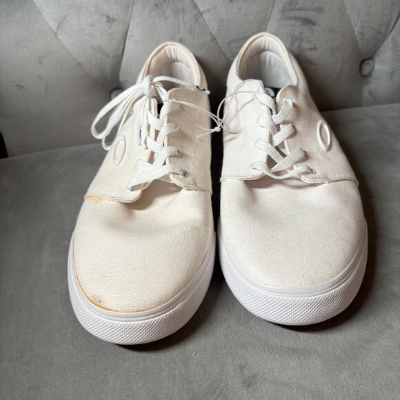 Oakley Cotton Canvas White Split Sneaker Shoe Size 12 NEW - Picture 8 of 9